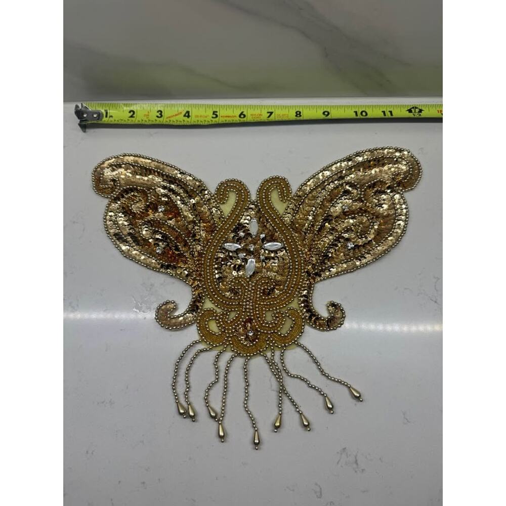Designer Butterfly Sequin Applique/Patch 1920’s Inspired Gatsby 80s 90s glam